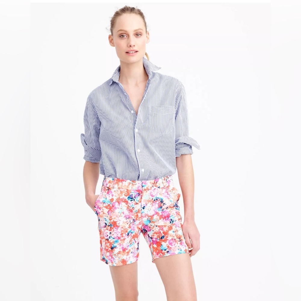 NWT J.Crew Brushstroke Marigold Short Size 00